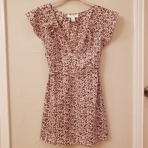 Pink Flutter Sleeve Motherhood Maternity Blouse